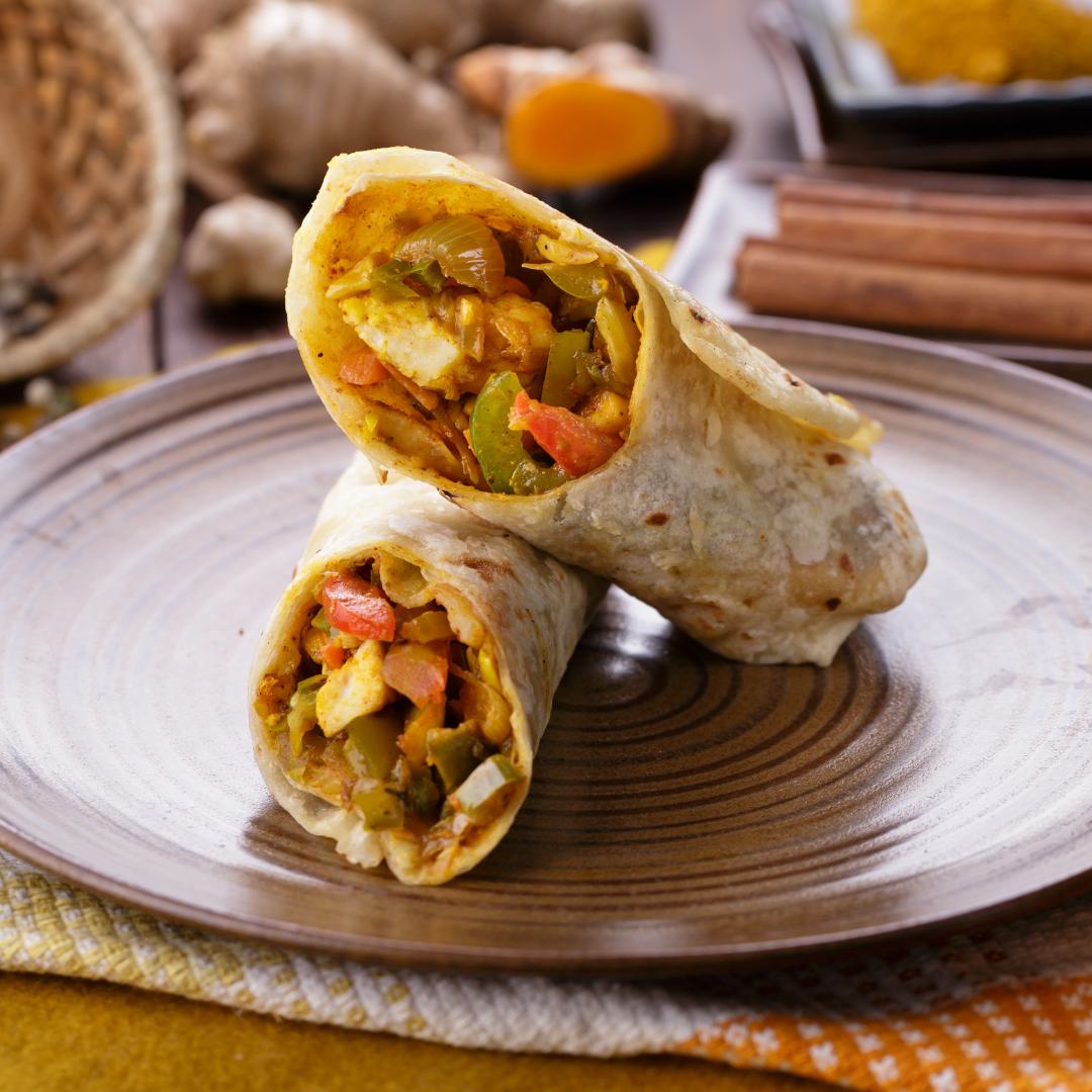 Turmeric Chicken Wrap